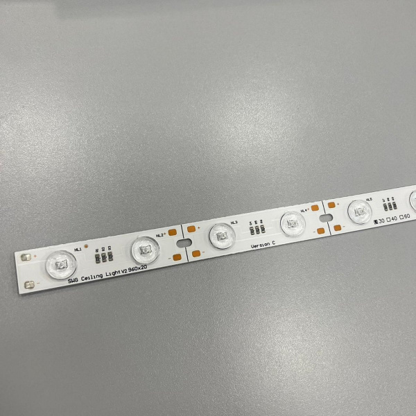 Плата SWG Ceiling vC V2, LED 2835 24V 24W 3000K с линзой 160°, LP-CLC960-24-24V-L160-WW