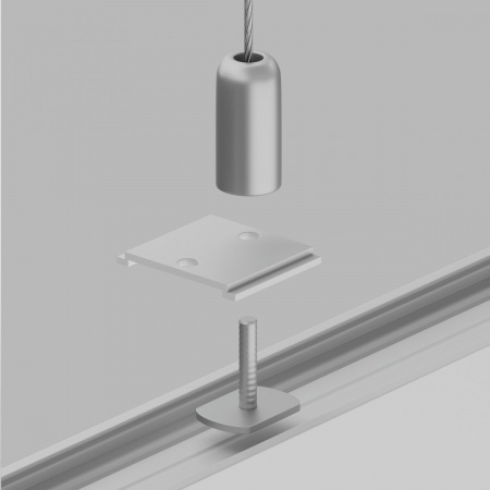 фото Крепление для троса 1шт Gravity белый Maytoni Technical TRA004HP-21W