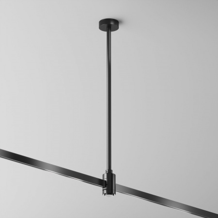 фото Крепление потолочное Среднее / Medium 360мм с вводом питания Flarity черный Maytoni Technical TRA158C-BL1-B