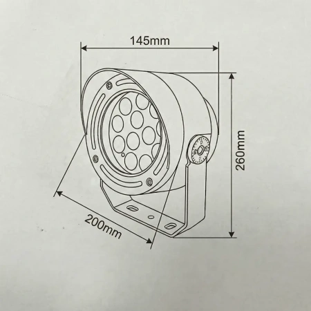 фото Прожектор LED 3000К G5636 36W 15° IP65 темно-серый