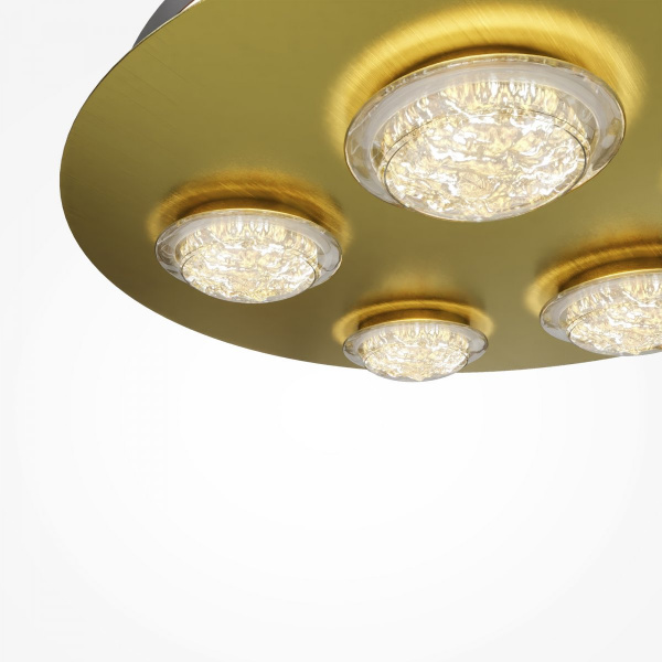 фото Потолочный светильник Maytoni Pharao MOD361CL-L58BS3K, черный и латунь