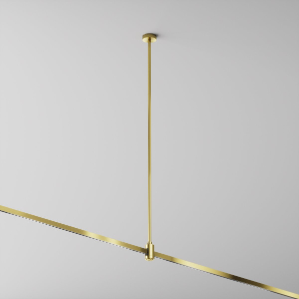 фото Крепление потолочное Длинное / Long 700мм с вводом питания Flarity латунь Maytoni Technical TRA159C-B1-BS