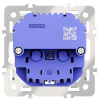 фото Механизм розетки с заземлением и защитными шторками 16А, с USB A+C, S70