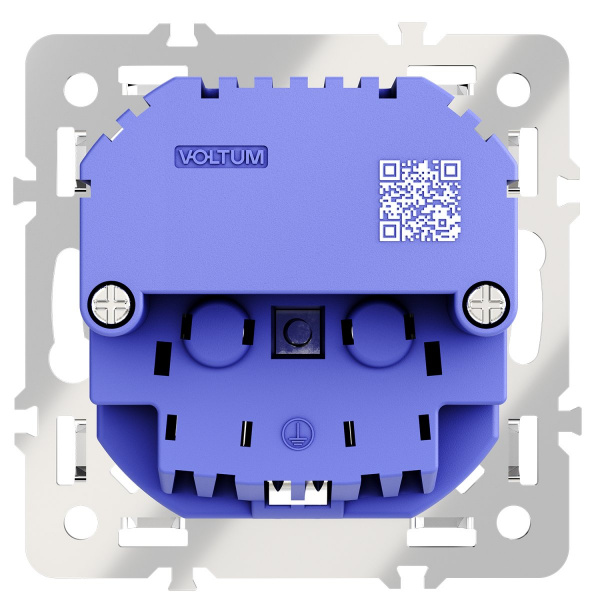 фото Механизм розетки с заземлением и защитными шторками 16А, с USB A+C, S70