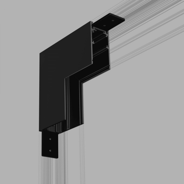Slim Magnetic Коннектор угловой внутренний для накладного шинопровода черный 85091/00