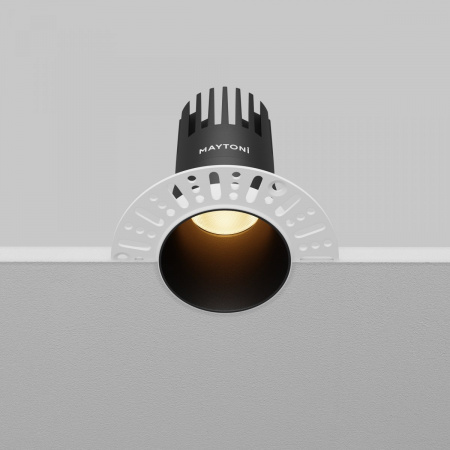 фото Встраиваемый светильник Maytoni Technical Dip DL120-10W-2.7K-TRS-B, черный