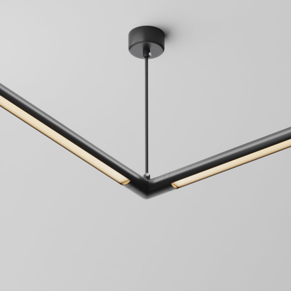 фото Угловой коннектор для системы Shelf с вводом питания Maytoni Technical CA014LC-P-B, черный