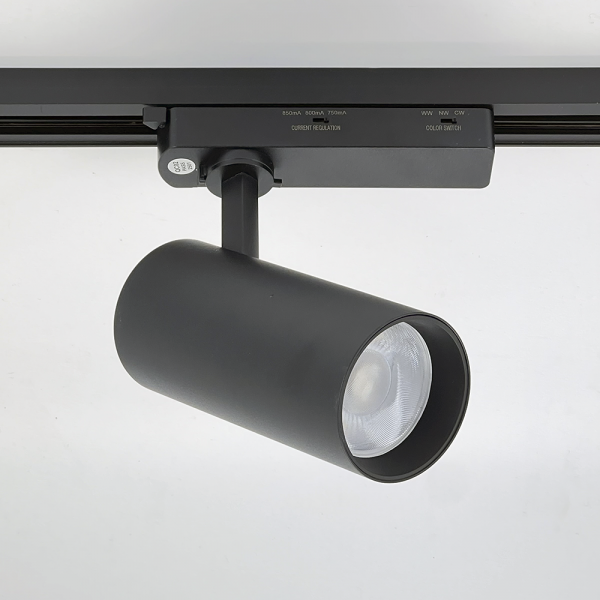 Трековый светильник на однофазный шинопровод с интегрир. драйвером, TR8230 LED 30W-26W-23W 3CCT 30W чёрный