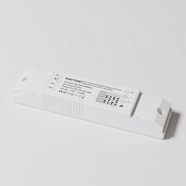 фото Источник питания DALI CCT(DT8) 5-12W IP20 Maytoni PSL-DL40-3CCT-150-300mA, белый