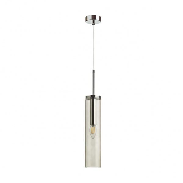 Хром/дымчатый Подвес E14 1*40W KLUM PENDANT, арт. 4694/1