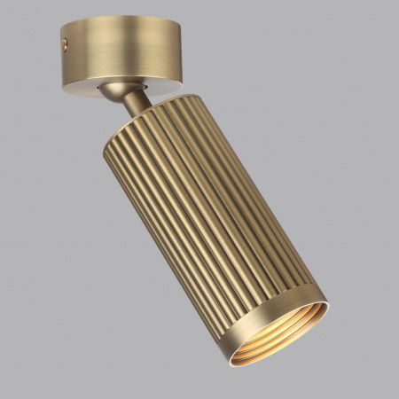 фото Потолочный св-к поворотный на 360° металл/под латунь IP20 LED GU10 10W 220V MANCHESTER HIGHTECH, арт. 7013/1C