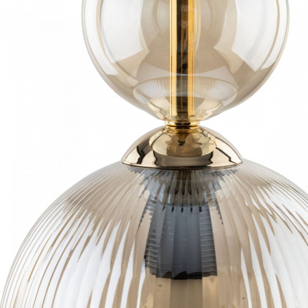 фото Подвесной светильник с плафонами из фактурного стекла 11040 Sophia Cognac