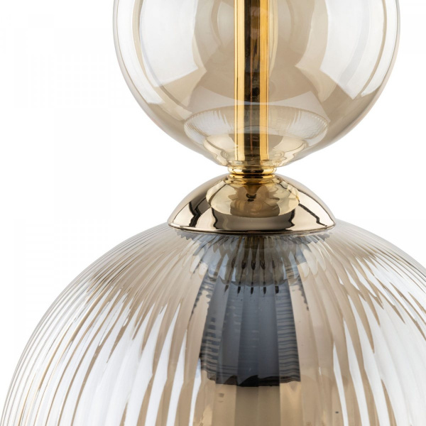 фото Подвесной светильник с плафонами из фактурного стекла 11040 Sophia Cognac