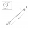 фото Черный/металл Настенный св-к IP20 LED 8W 320Лм 3000K DALIA HIGHTECH, арт. 4395/8WL
