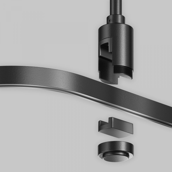 фото Радиусный коннектор для шинопровода Flarity черный Maytoni Technical TRX154-RC80-B