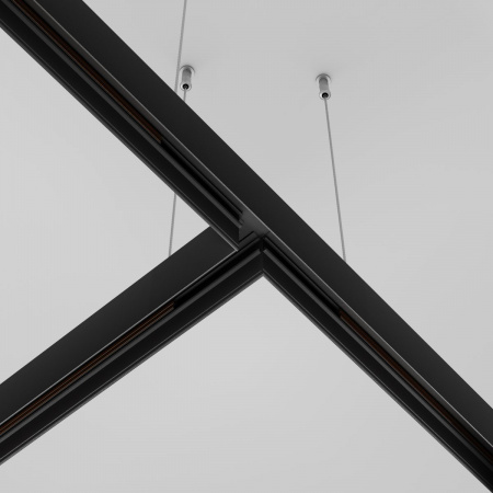 фото Коннектор Т-образный Exility накладной черный Maytoni Technical TRA034CT-41B