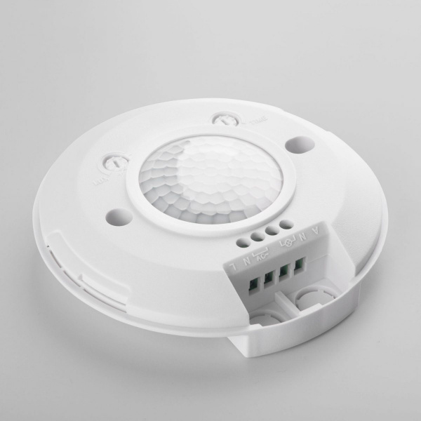 фото Инфракрасный датчик движения 6м 2000W 360° IP20 SNS-M-11 белый