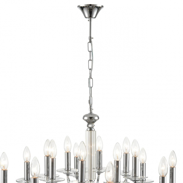 фото Хром, металл/стекло Люстра подвесная Е14 16*40W 220V INCANTO CLASSI, арт. 8034/16