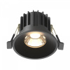 Встраиваемый светильник Maytoni Technical Round DL058-12W3K-B, черный