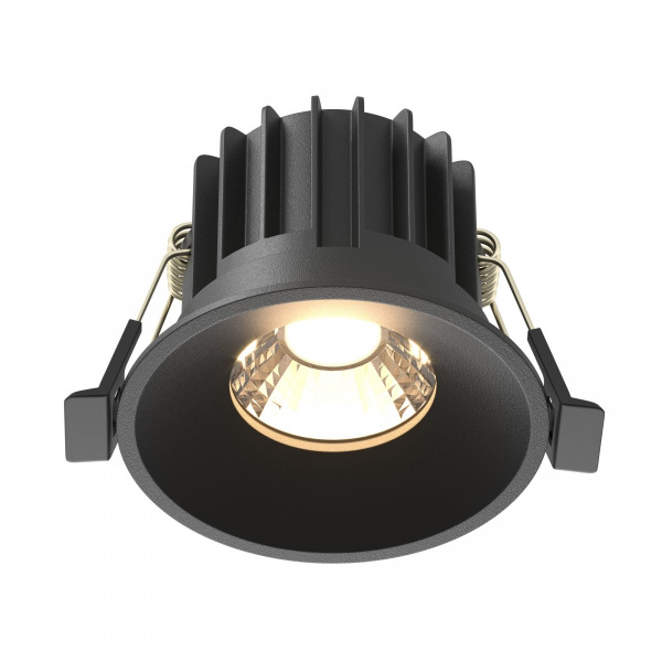 Встраиваемый светильник Maytoni Technical Round DL058-12W3K-B, черный