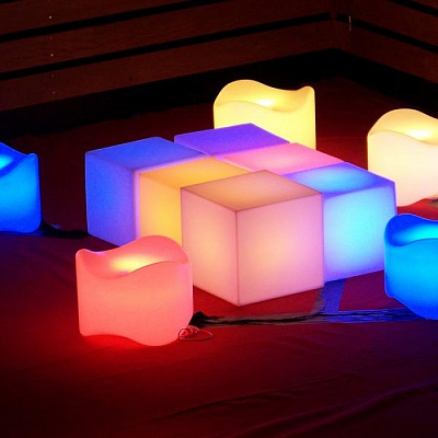 Кубы напольные с RGB Кубы напольные с RGB