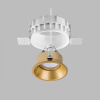 фото Комплект из светильника и рамки DOMINO ROUND MR16 ЗОЛОТО Domino Lightstar G214603