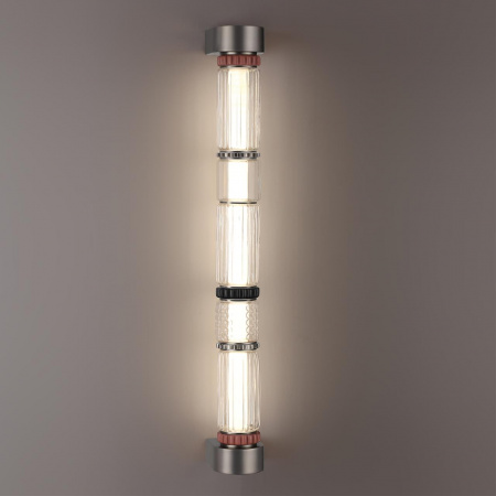 фото Темный сатин.никель/терракот/черный Настенный светильник LED 22W 4000K COLLIER L-VISION, арт. 5456/18WL