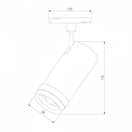 фото Slim Magnetic Трековый светильник 12W 4200K Modify черный 85042/01