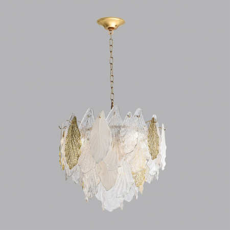 фото Золото/белый/прозрачный/металл/стекло/фарфор/металл Люстра E14 8*40W LACE HALL, арт. 5052/8