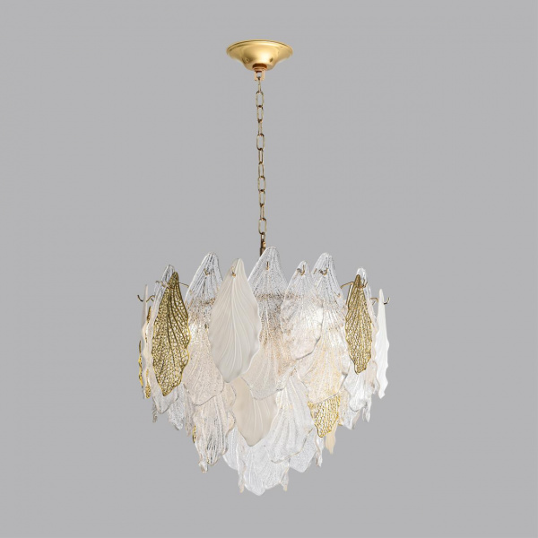 фото Золото/белый/прозрачный/металл/стекло/фарфор/металл Люстра E14 8*40W LACE HALL, арт. 5052/8