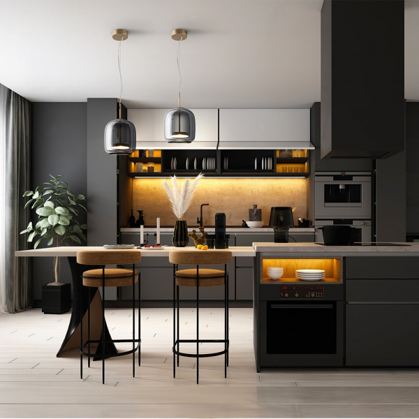 фото Подвесной светильник Maytoni Madmen MOD128PL-L6SG, латунь