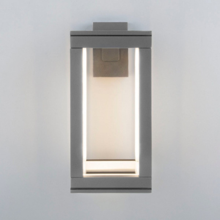 фото Уличный настенный светодиодный светильник Frame LED IP54 1527 TECHNO серый