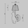 фото Бра Maytoni Senor Alpaca MOD377WL-L6W3K, белый