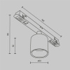 фото Трековый светильник Maytoni Technical Alfa S TR132-2-7W3K-BS, черный