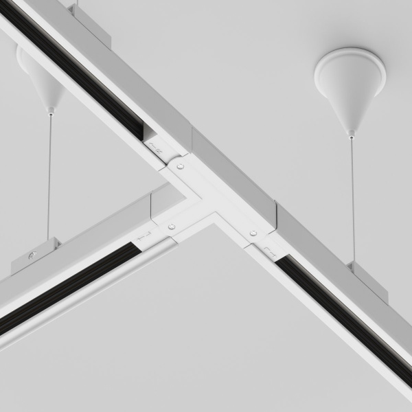 фото Коннектор Т-образный левый Trinity белый Maytoni Technical TRA005CT-31W-L