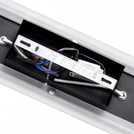 фото Черный/дерево, металл/МДФ Настенный светильник GU10 LED 2*10W + LED 19W 4000K 220V PINE LEDIO, арт. 8025/19WL
