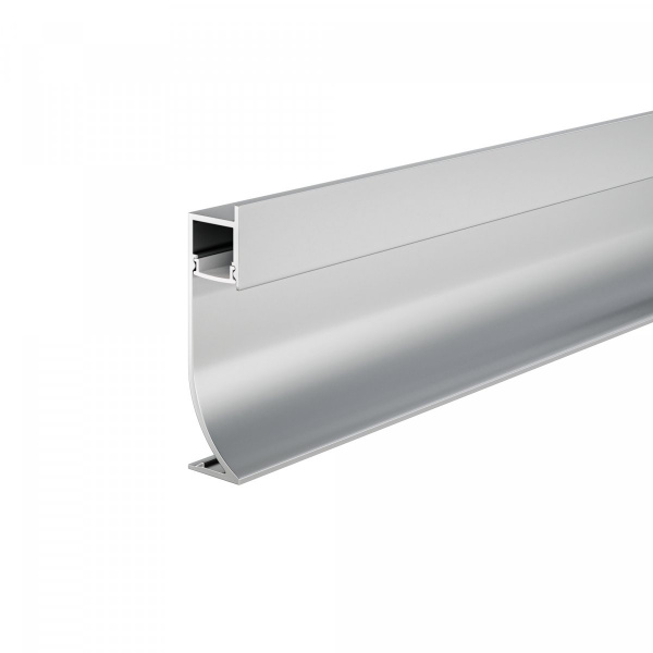 Алюминиевый профиль плинтус 53x14 (Серебро, 2 м) Maytoni ALM-5314-S-2M