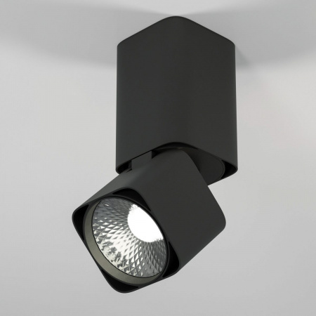 фото Светильник потолочный поворотный светодиодный Cubus 10W 4000K чёрный 25043/LED