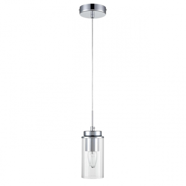 Хром/прозрачный металл/металл Подвес Е14 1*40W 220V ISHA COMFI, арт. 8102/1A