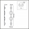 фото Черный/белый, металл/акрил Бра LED 16W 3000/4000/6000K 220V ECA LEDIO, арт. 8372/16WL