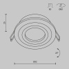 фото Встраиваемый светильник Maytoni Technical Atom DL023-2-01W, белый
