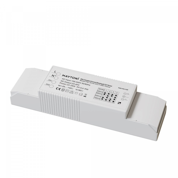 Источник питания DALI CCT(DT8) 22-28W IP20 Maytoni PSL-DL40-3CCT-550-700mA, белый