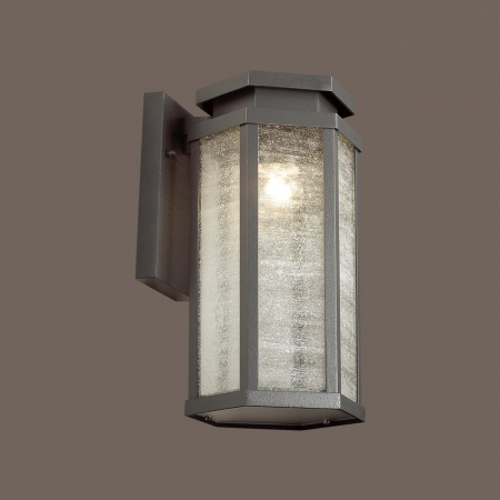 фото Темно-серый/белый Уличный настенный светильник IP44 E27 100W 220V GINO NATURE, арт. 4048/1W