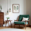 Подвесной светильник со стеклянным плафоном 11144 Sophia Green Cognac