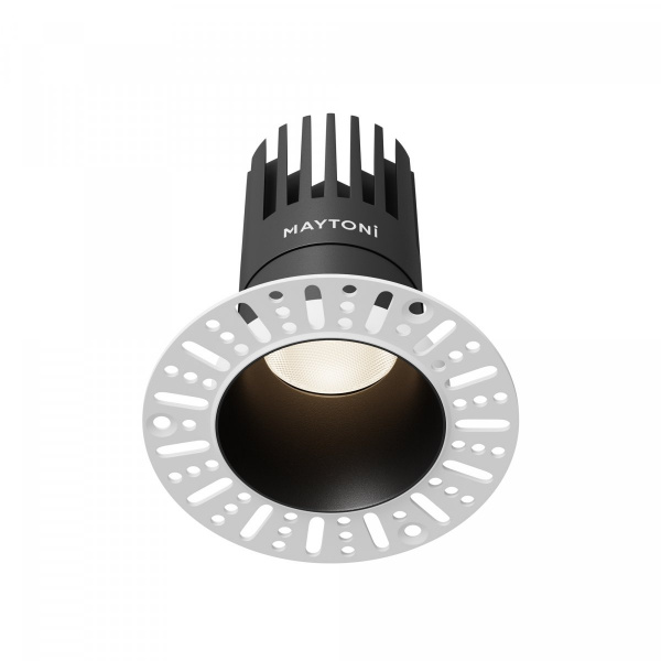 Встраиваемый светильник Maytoni Technical Dip DL122-15W-4K-TRS-B, черный