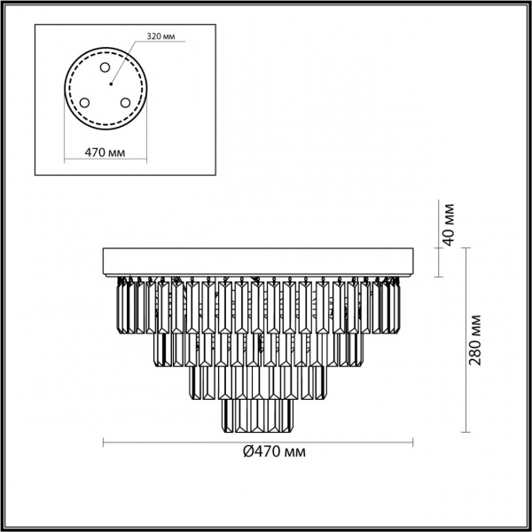 фото Латунь Люстра потолочная E14 6*40W 220V ZAHA CLASSI, арт. 5257/6C