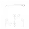 фото Умный потолочный светильник 70220/6 латунь Smart