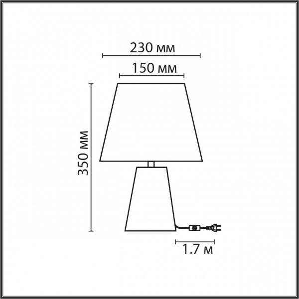 фото Бежевый/коричневый, керамика/текстиль Настольная лампа Е27 1*60W 220V TERAZIO MODERNI, арт. 8142/1T