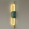фото Изумрудный мрамор/золотистый металл Настенный св-к IP20 LED 10W 645Лм 3000K MARMI MIDCENT, арт. 4360/10WL