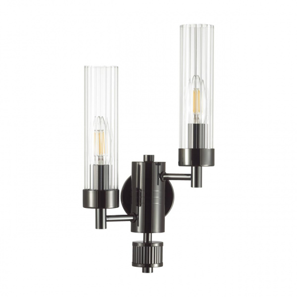 Черный хром Бра E14 2*40W 220V KAMILLA CLASSI, арт. 5275/2W